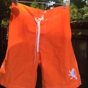 Express Orange Board shorts size 34